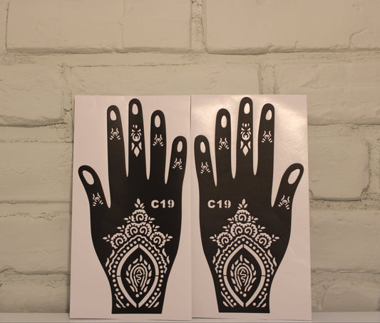 Henna Stencils Style 1