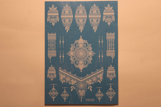 White Henna Temporary Tattoo Style 1