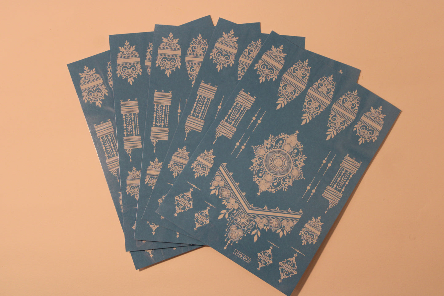 White Henna Temporary Tattoo Style 1